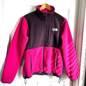 The North Face Denali  Fuchsia and Black Jacket